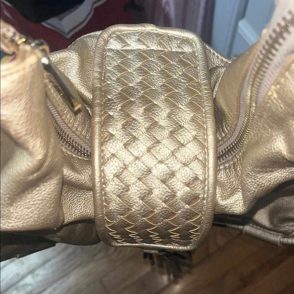 Big Buddha gold handbag